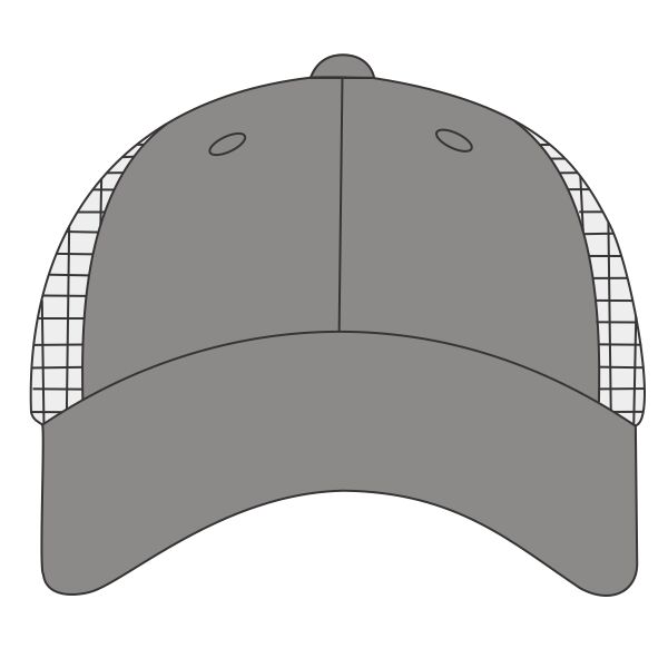 Heathered Cotton Polyester Trucker Hat Thumbnail