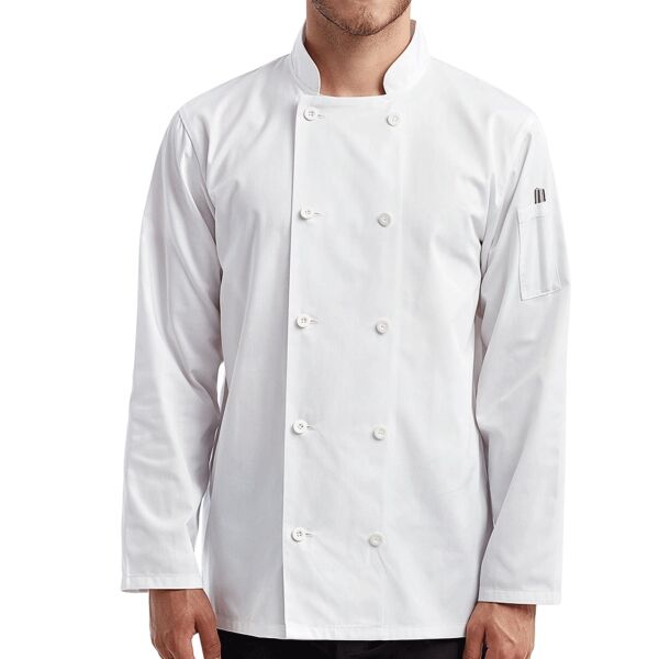 Unisex Long-Sleeve Recycled Chef's Coat Thumbnail