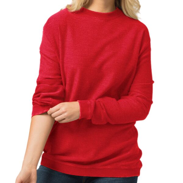 LadiesRally Corduroy Knit Pullover Crew Thumbnail