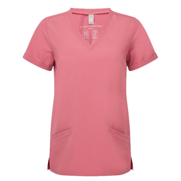 Ladies' Invincible V-Neck Stretch Scrub Top Thumbnail