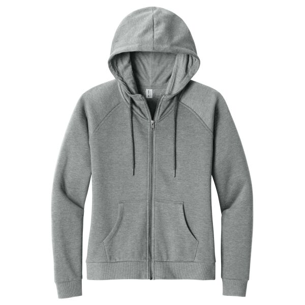 Women's Organic CVC Fleece Full Zip Hoodie Thumbnail