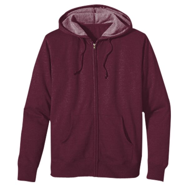 Heathered Full-Zip Hooded Sweatshirt Thumbnail