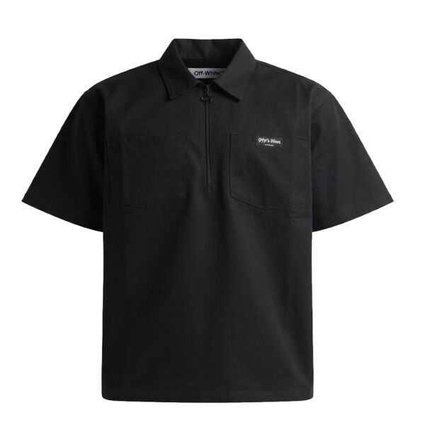 Unisex Work Heavyweight Quarter-Zip Short Sleeve Shirt Thumbnail