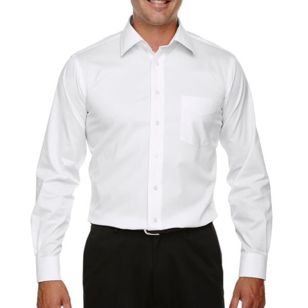Men's Crown Collection® Tall Solid Stretch Twill Woven Shirt Thumbnail