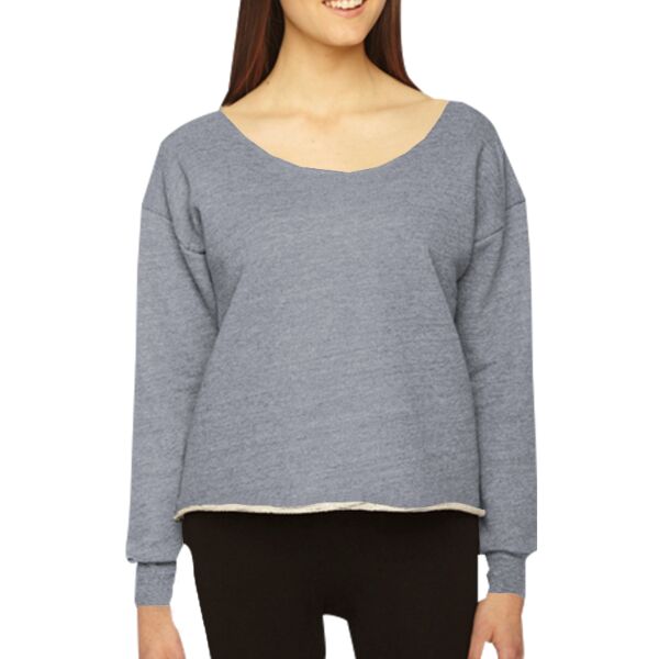 HVT316 Heavy Terry Athletic Crop Sweatshirt Thumbnail