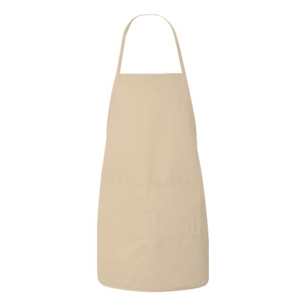 Heather NL2R Long Round Bottom Cotton Twill Apron Thumbnail