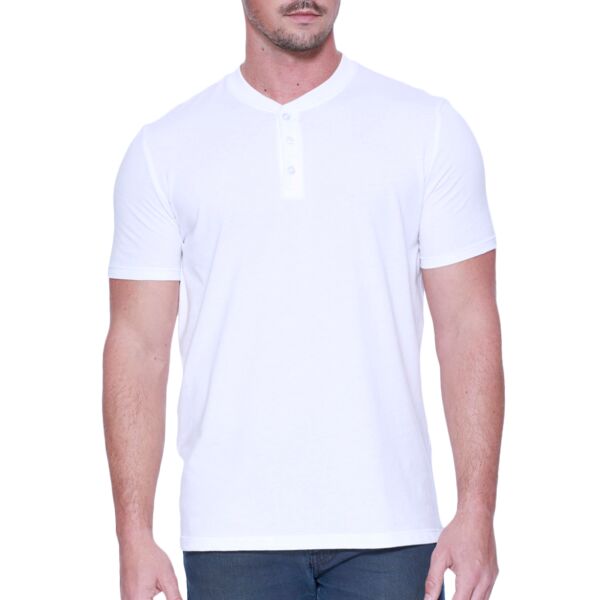 Men's CVC Henley T-Shirt Thumbnail