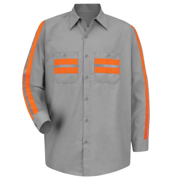 Men's Industrial Enhanced-Visibility Long Sleeve Work Shirt Thumbnail