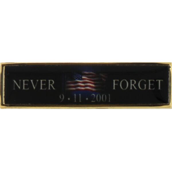 Never Forget 9-11-2001 Commendation Bar Thumbnail