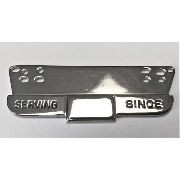 Drop Down Silver Serving Since Pin  Thumbnail