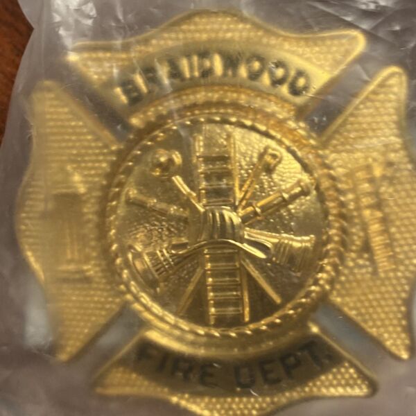 Braidwood FF Hat Badge Gold Thumbnail