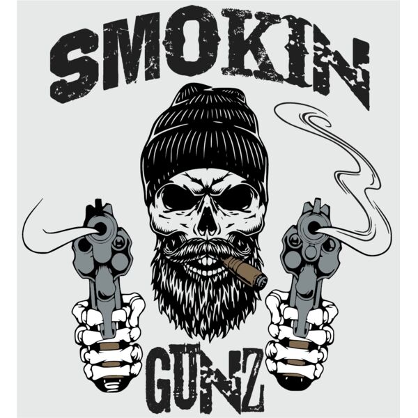 Smokin Gunz Cut Out Magnet  Thumbnail