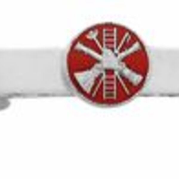 Firefighter Scramble (2756), Red Background Silver Tie Bar Thumbnail