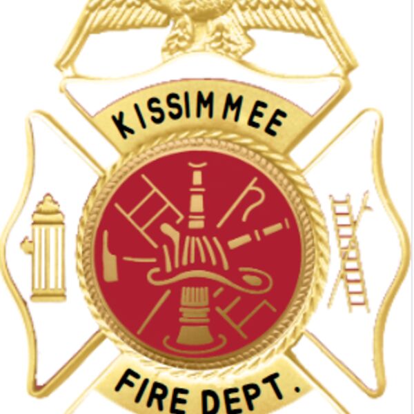 Kissemmee FF Badge Gold Plate Thumbnail