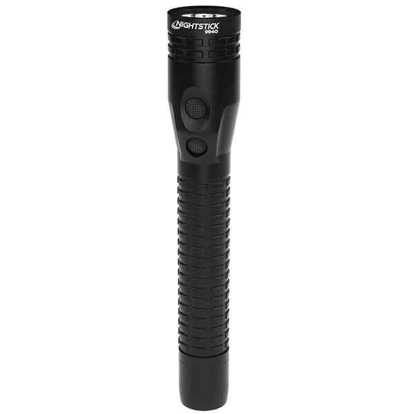 METAL DUAL-LIGHT RECHARGEABLE FLASHLIGHT W/MAGNET - BLACK Thumbnail