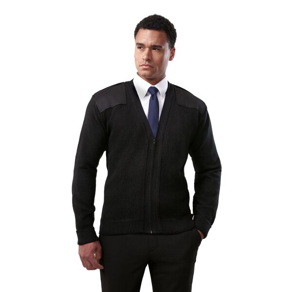 V-Neck Zip Front “Commando” with VELCRO® Brand fastened Epaulets, Turned Up Cuffs, Shoulder and Elbow Patches Thumbnail