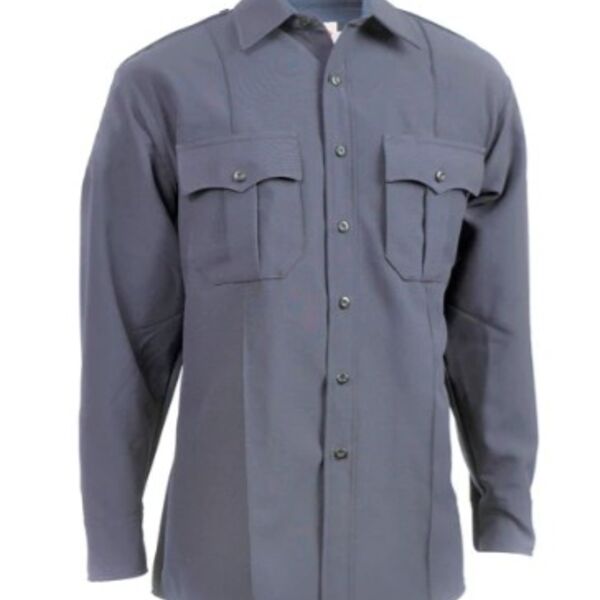 TexTrop2™ Zippered Long Sleeve Polyester Shirt-Men's French Blue Thumbnail