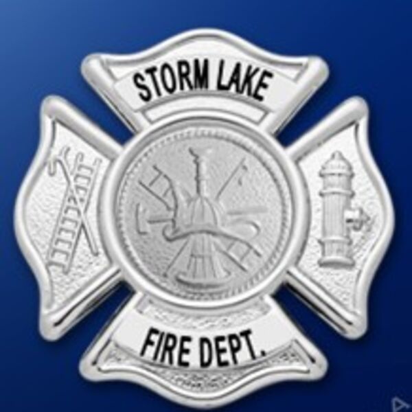 Storm Lake FD Hat Badge Solid Screw Back  Thumbnail