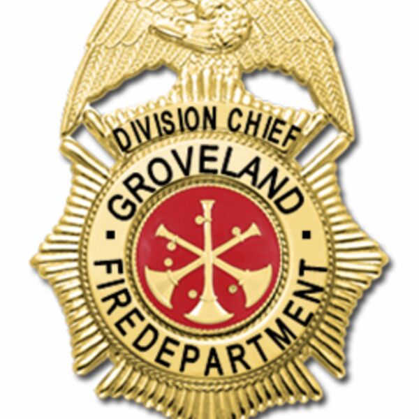 GROVELAND DIVISION CHIEF BADGE Thumbnail