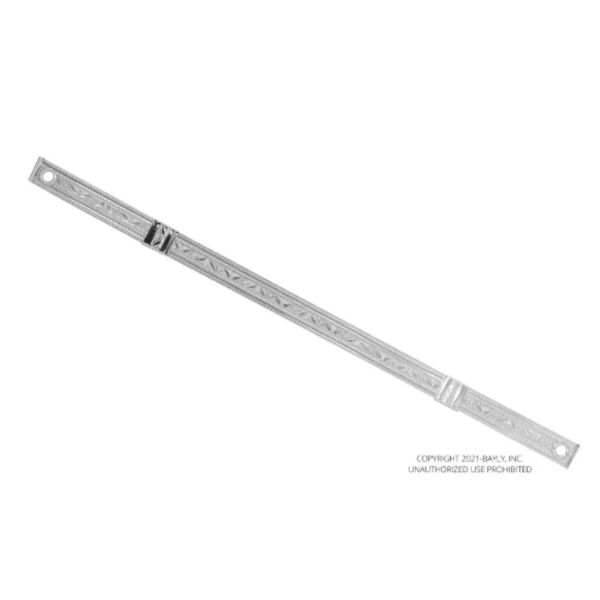 Silver Floral Metal Cap Strap  Thumbnail