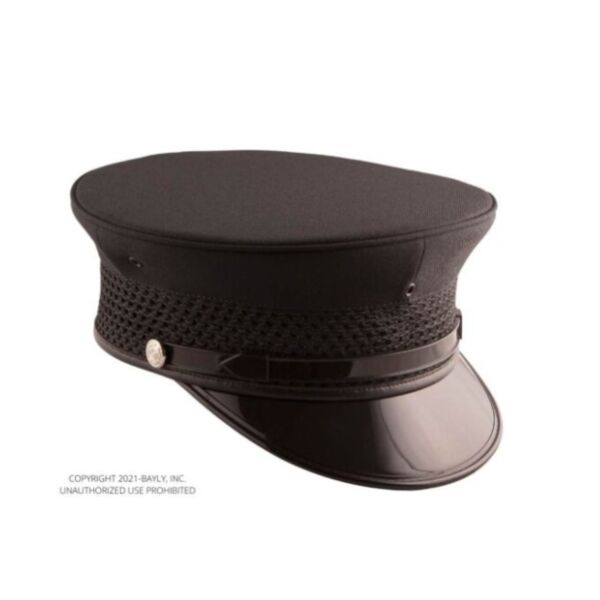 Bayly Bell-Crown Black-Black Open Weave Cap Thumbnail
