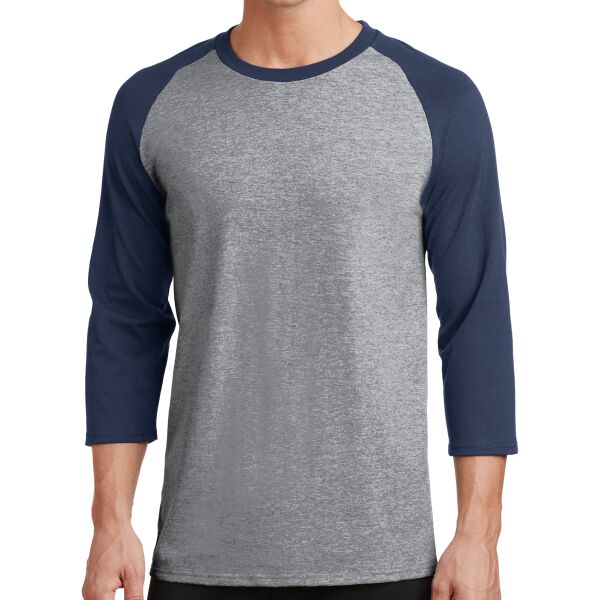 OLA Core Blend 3/4 Sleeve Raglan Tee Thumbnail