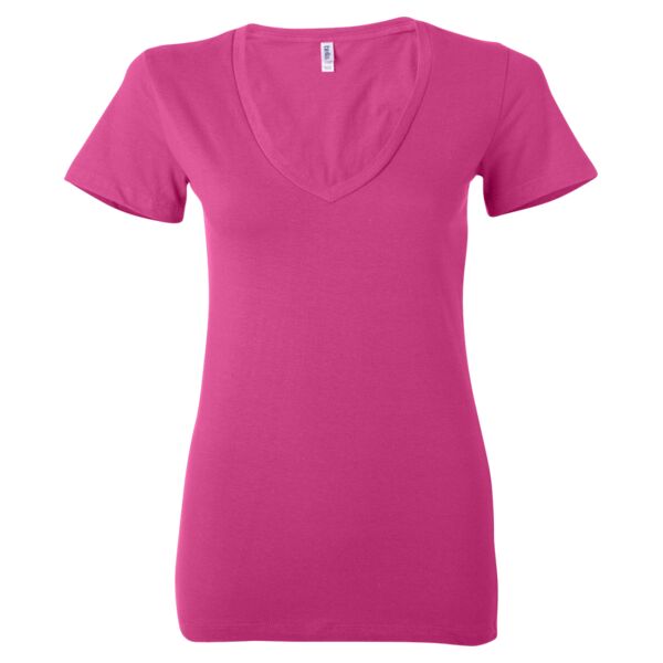 Dynasty  Women's Deep V-Neck Jersey Tee Thumbnail
