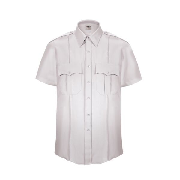 LION StationWear Bravo Short Sleeve Uniform Shirt, Poly/Cotton White  Thumbnail