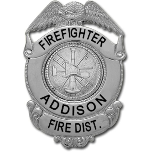 Addison FD Firefighter Badge  Thumbnail
