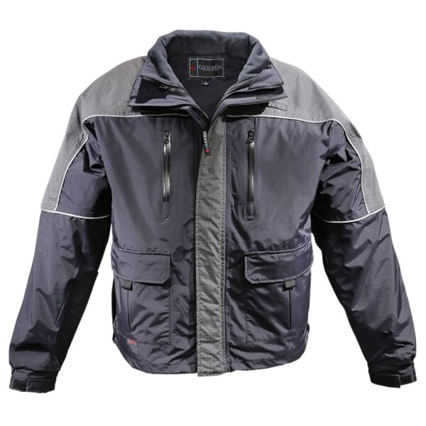 Gerber Outerwear Eclipse SX Waist Length Jacket with Removable Liner, ASTM F1671 - Navy  Thumbnail