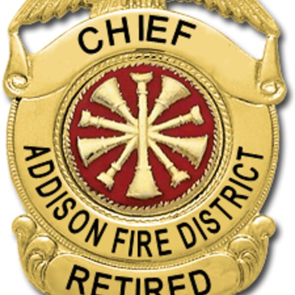 Addison FD Retired  Chief  Badge  Thumbnail