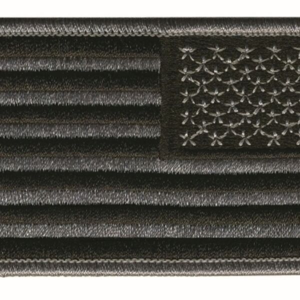 Reverse American Flag Grey and Black  Thumbnail