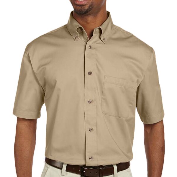 Men's Easy Blend™ Short-Sleeve Twill Shirt with Stain-Release Thumbnail